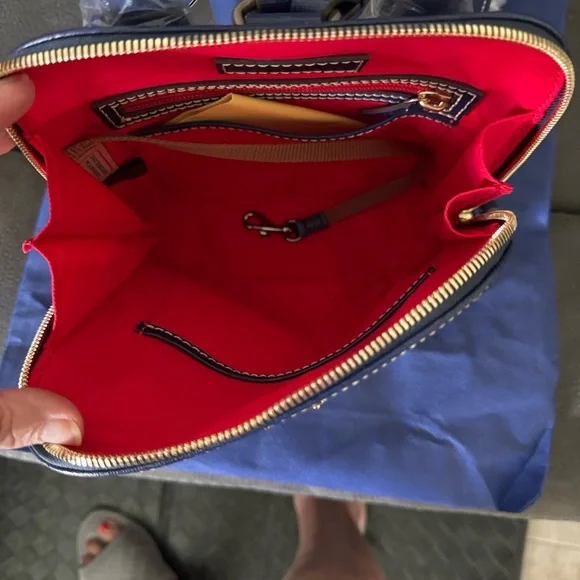 Dooney & Bourke Small Navy Blue Zipper Backpack MSRP $278.00 NWT - Picture 3 of 10